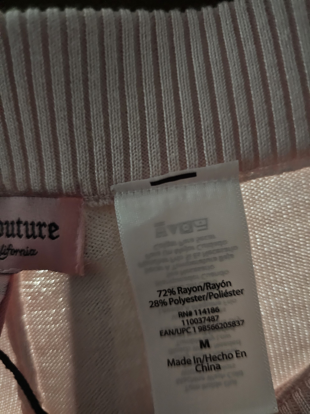 Juicy Couture Light Pink Velour Zip Hoodie & Wide-Leg Track Pants - Picture 6 of 6